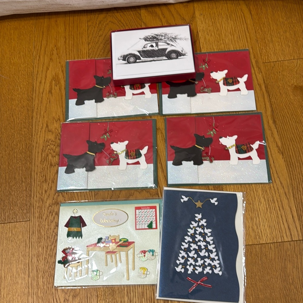 Bundle Lot of 16 Christmas Holiday Greeting Cards Burgoyne brand - Paper Source
